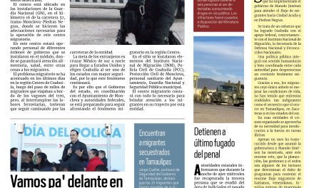 Portada RCG Centro [04 de enero de 2024] Abren Centro Migratorio de Monclova; adeudaría AHMSA a CFE 247 mil pesos y más…