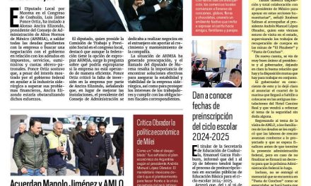 Portada RCG Centro [20 de enero de 2024] Instan a Ancira a pagar deudas con AHMSA o negociar con el gobierno; Monclova se prepara para la llegada del frente frío número 28 y más…