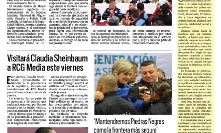 Portada RCG Fronteriza [03 de enero de 2024] Conmemoran en Acuña el Día del Policía; abren convocatoria para cadetes de la Policía y más…