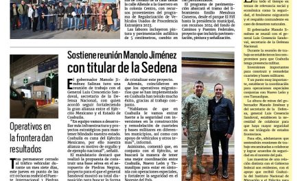 Portada RCG Fronteriza [05 de enero de 2024] Entregan más obras de pavimentación en Acuña; invitan a comer rosca en la Macroplaza  y más…