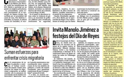 Portada RCG Fronteriza [06 de enero de 2024] Recibe RCG Media a Claudia Sheinbaum; continúa programa de operación de cataratas del DIF y más…