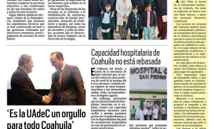 Portada RCG Fronteriza [16 de enero de 2024] Analizan programas de fortalecimiento educativo; recibe Acuña recursos para mejoras estructurales y más…