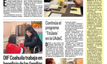 Portada RCG Fronteriza [21 de enero de 2024] Inician campaña contra el acoso de las mujeres; Piden apoyar al comercio local y más…