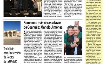 Portada RCG Fronteriza [25 de enero de 2024] Se gradúan 758 mujeres de preparatoria; realizan inversión millonaria en remodelación de explanada y más…