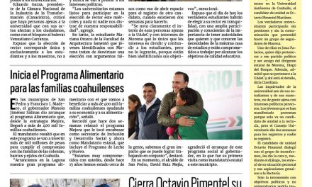 Portada RCG Fronteriza [31 de enero de 2024] Repudian injerencia política en autonomía de la UAdeC; inicia el Programa Alimentario para las familias coahuilenses y más…