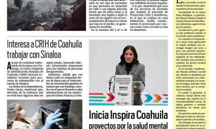 Portada RCG Lagunera [23 de enero de 2024] continúan llamados de auxilio por incendios en baldíos; limpian ciclovía de la antigua carretera San Pedro y más…