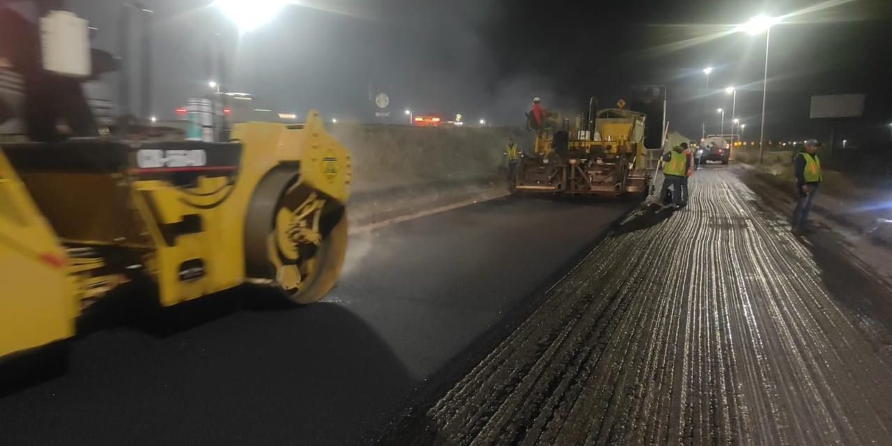 Concluye recarpeteo en lateral del periférico de Torreón