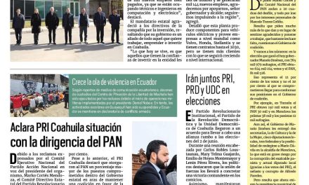 Portada RCG Media [10 de enero de 2024]Inicia Coahuila el año con nuevas inversiones; aclara PRI Coahuila situación con la dirigencia del PAN y más…