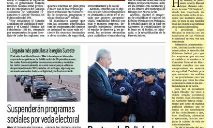 Portada RCG Media [19 de enero de 2024] Toman protestas integrantes del Consejo Ciudadano de Viabilidad Financiera; destaca Policía de Saltillo a nivel nacional y más…