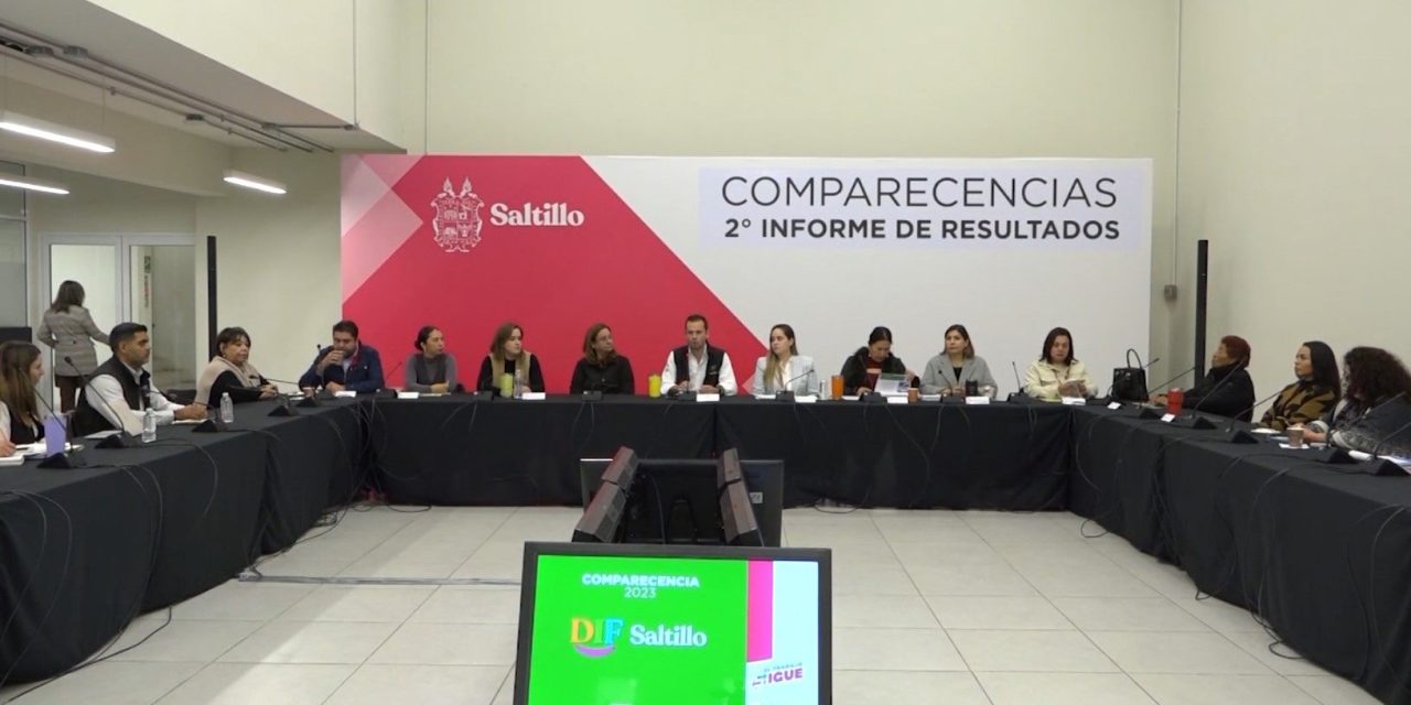 Comparecen titulares de áreas del Gobierno de Saltillo