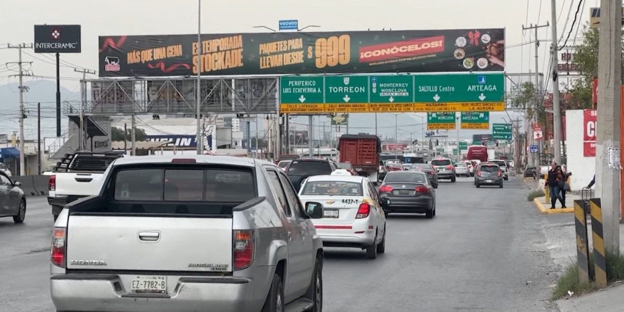 Empezarán esta semana pruebas para mejorar la vialidad en Saltillo