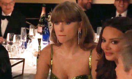 El momento incómodo que vivió Taylor Swift en los Globos de Oro por un chiste sobre ella y su novio