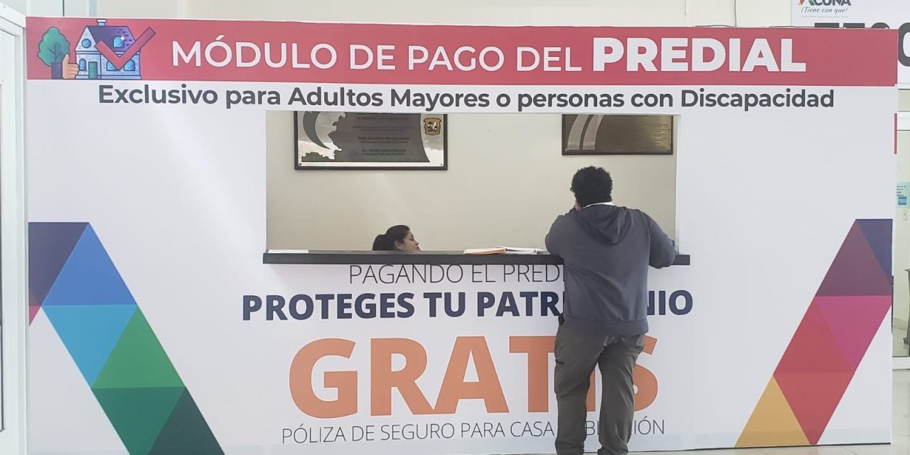 Otorgan apoyo a ciudadanos vulnerables en pago de predial en Acuña