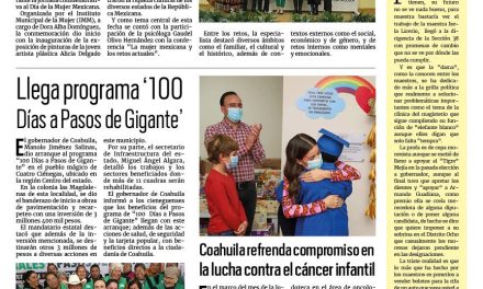 Portada RCG Fronteriza [18 de febrero de 2024] Conmemoran el Día de la Mujer Mexicana en Acuña; Pavimentan 6 cuadras de la zona Centro y más…