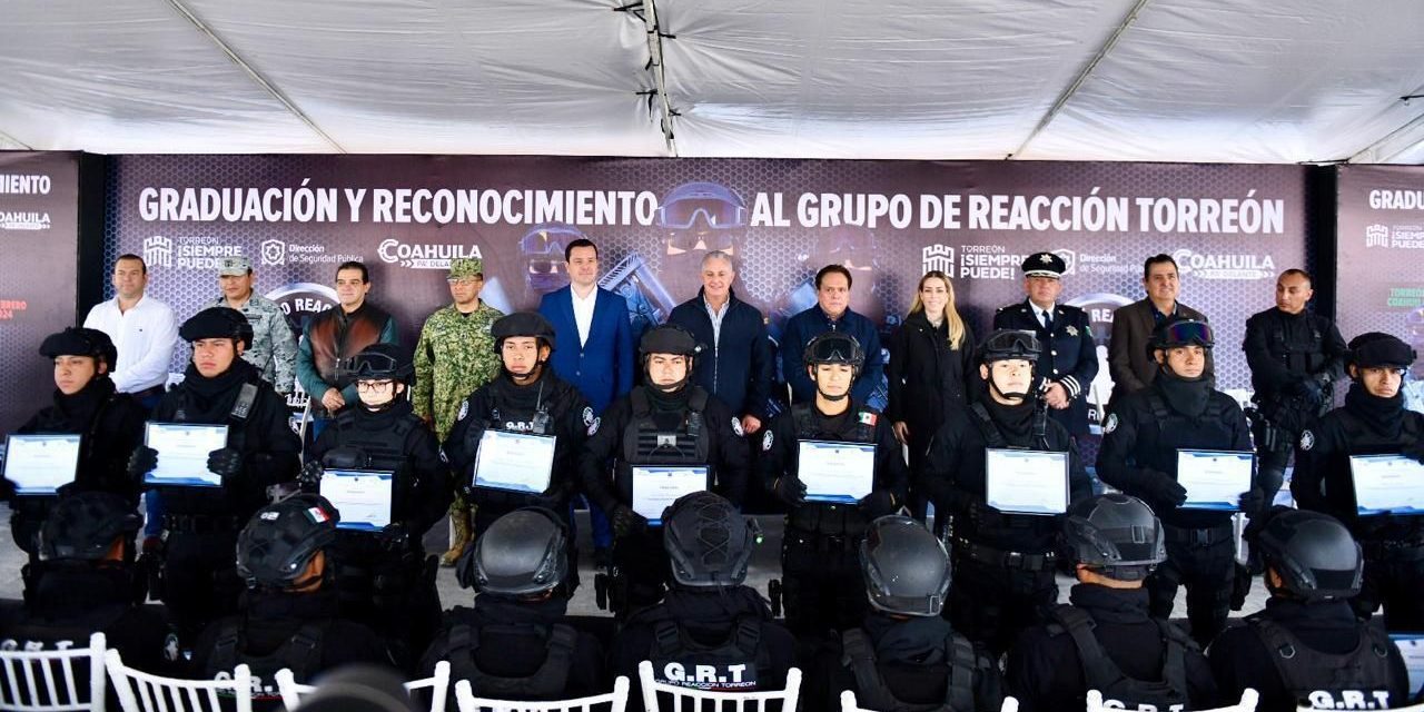 Se gradúan elementos del Grupo Reacción Torreón