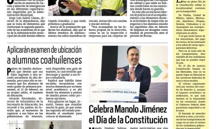 Portada RCG Lagunera [6 de febrero de 2024] Se graduará generación de la Academia de Protección Civil; implementan campaña de salud preventiva y más…