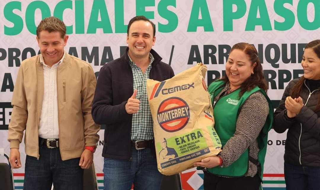 Refuerza Coahuila programa de material a bajo costo