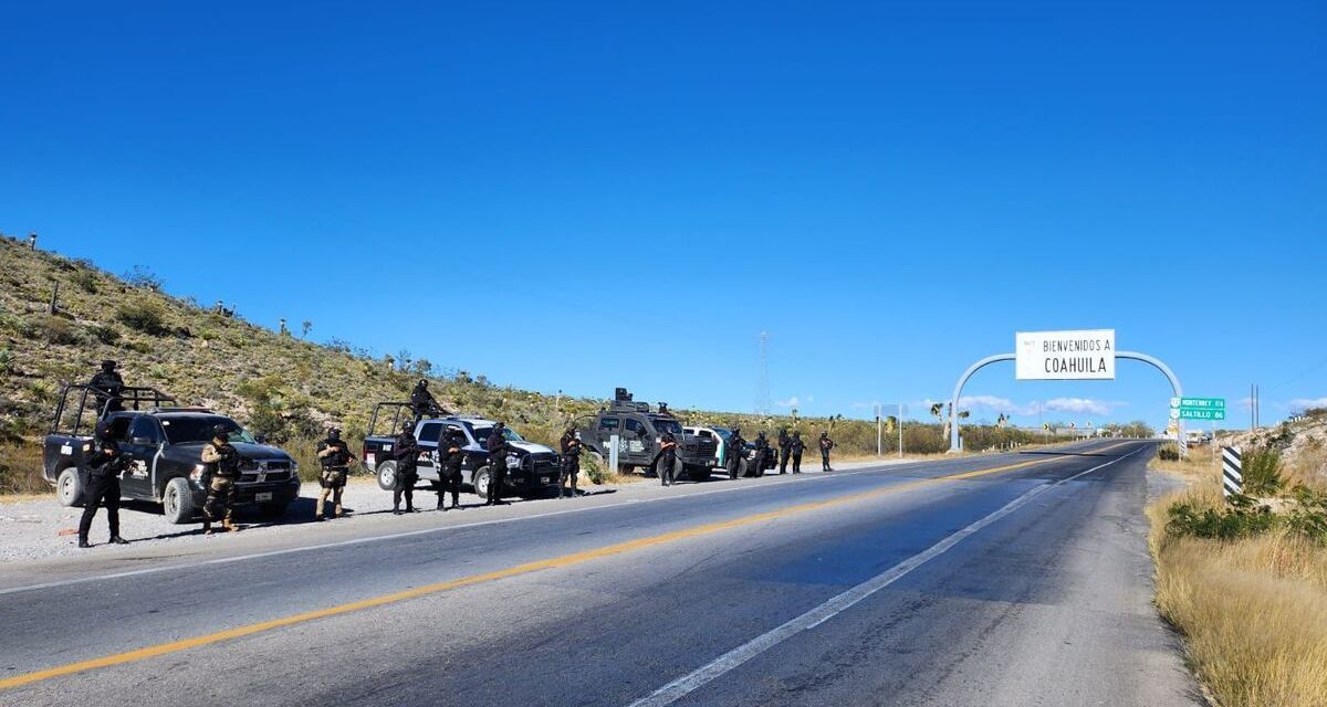 Coahuila mantiene operativos en brechas que colindan con otros estados