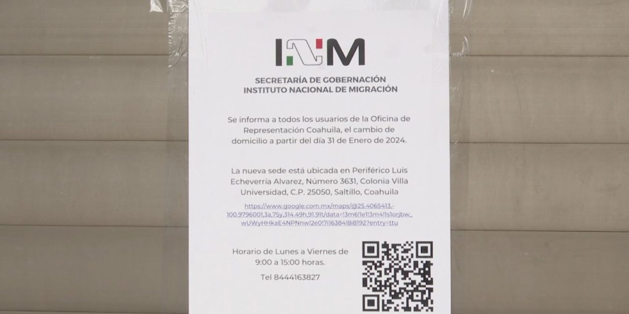 El Instituto Nacional de Migración cambió su sede