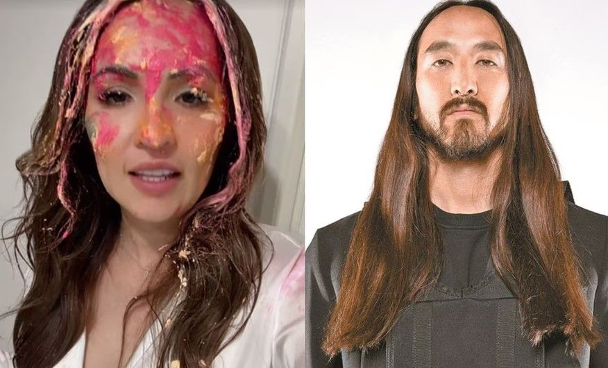 Video: Steve Aoki  lanza ‘pastelazo’ a la alcaldesa de Campeche durante el carnaval