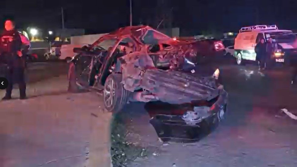 Saltillo: Tráfico accidente durante la madrugada; mujer pierde la vida y cuatro quedan heridos en LEA