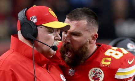¿Vio las red flags? Fanáticos advierten a Taylor Swift por el comportamiento de Travis Kelce en el Super Bowl