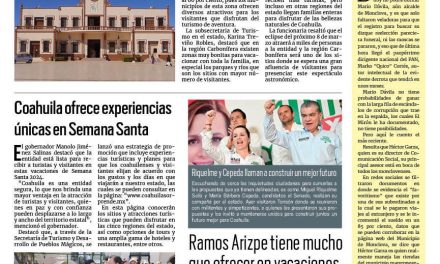 Portada RCG Carbonífera [24 de marzo de 2024] Crece ocupación hotelera en la Carbonífera; Brindan asesoría legal a afectados por granizada y más…
