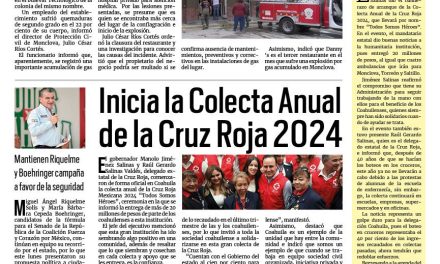 Portada RCG Centro [5 de marzo de 2024] Se registra explosión en restaurante de Monclova; reportan incendio de relleno sanitario en la región Centro y más…