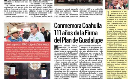 Portada RCG Centro [27 de marzo de 2024] Niños causan incendio en Monclova; da a luz menor de 17 años en su casa y más…