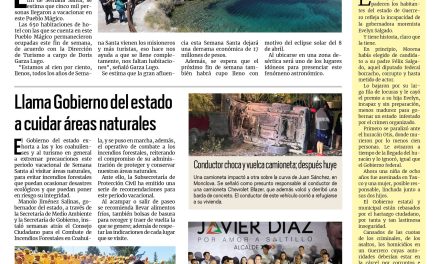 Portada RCG Centro [31 de marzo de 2024] Turismo deja derrama de 17 mdp en Cuatro Ciénegas; Oran por el bien de trabajadores de AHMSA y más…