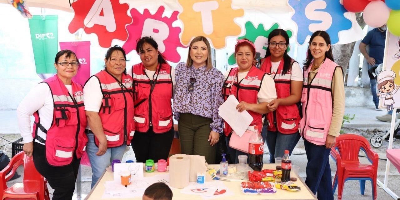 Acercan servicios de salud y educativos a niños de Acuña