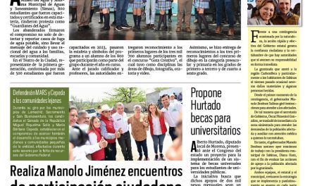 Portada RCG Fronteriza [21 de marzo de 2024] Nombran a nuevos ‘Guardianes del Agua’ en la región; presentan Gala Folklórica y más…