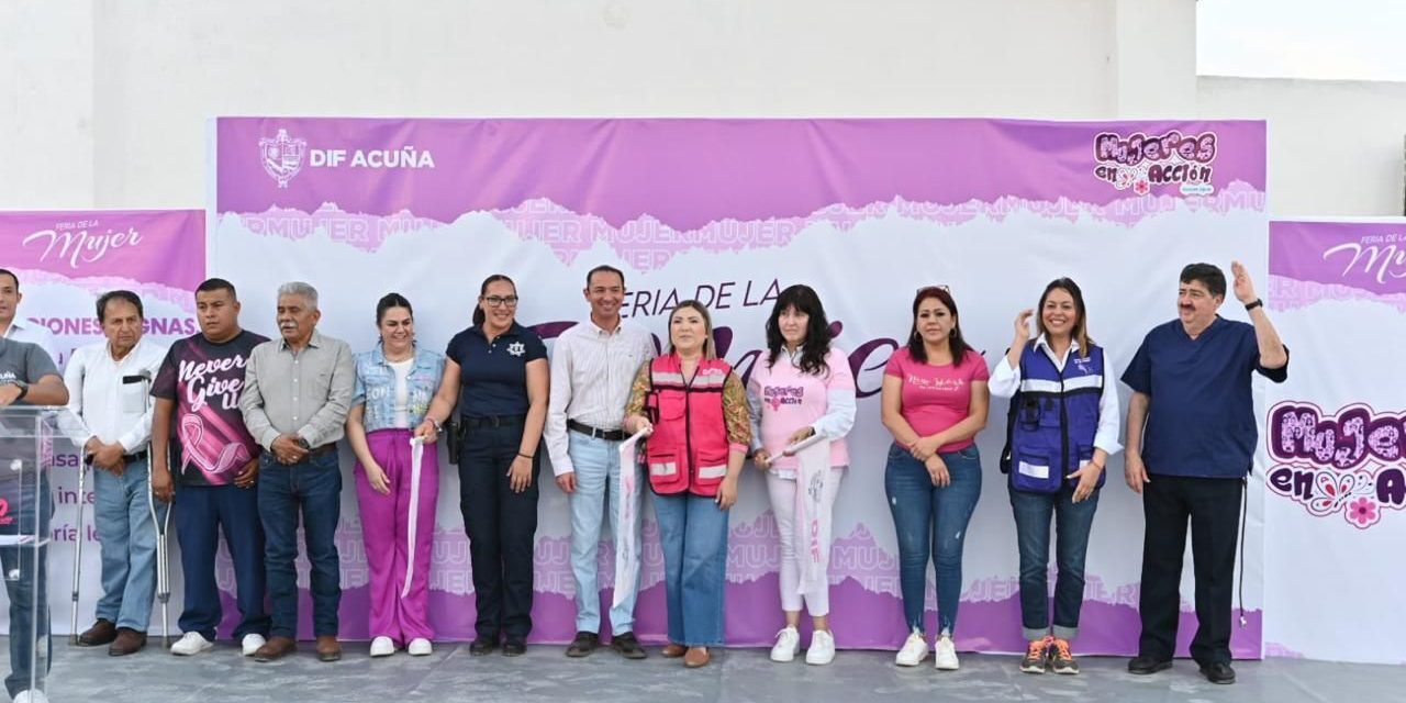 Implementan Feria de la Mujer en Acuña