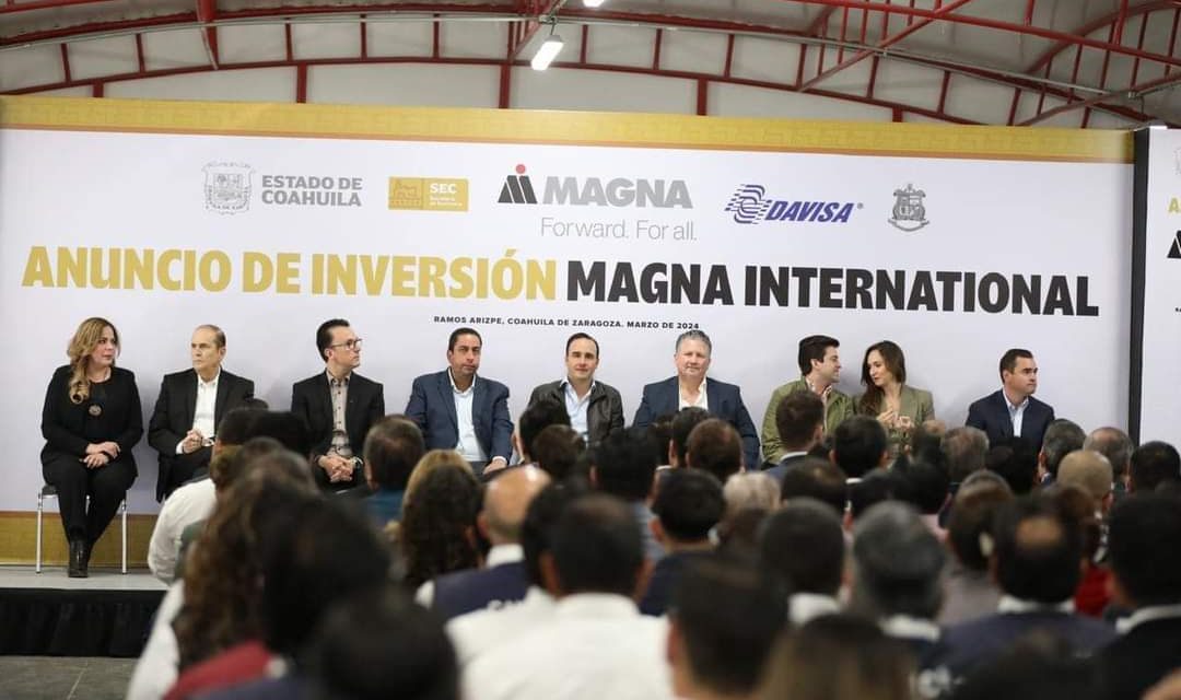 Anuncia Manolo nueva inversión de Magna en Coahuila