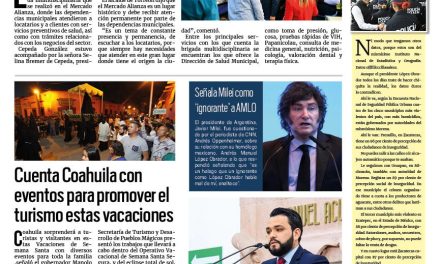 Portada RCG Lagunera [28 de marzo de 2024] Supervisa alcalde brigada de servicios; dependencias de Torreón trabajarán con guardias y más…