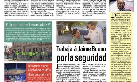Portada RCG Media [10 de marzo de 2024] Fortalecen coordinación por la seguridad de Coahuila; Exhorta Municipio a prevenir violencia contra la mujer y más…