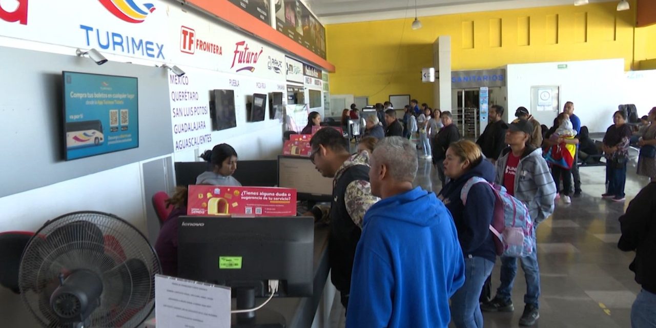 Aumenta la demanda en la central de autobuses de Saltillo