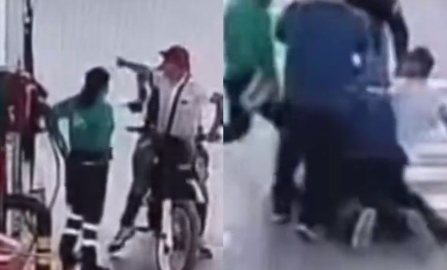 Video: Intentan asaltar gasolinería en Edomex; ladrones fueron golpeados y rociados con gasolina