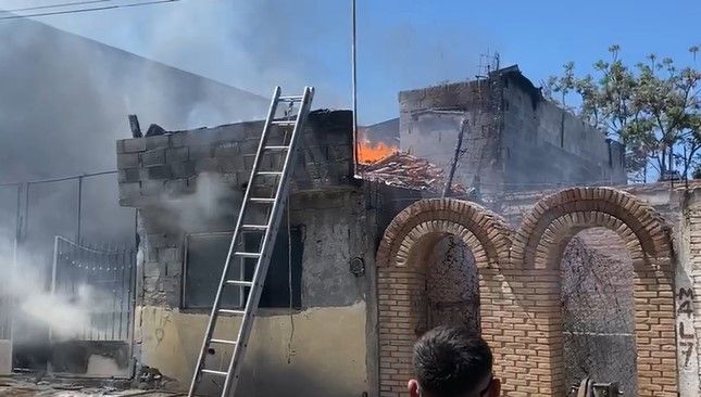 Se registra incendio al interior de un domicilio en Saltillo