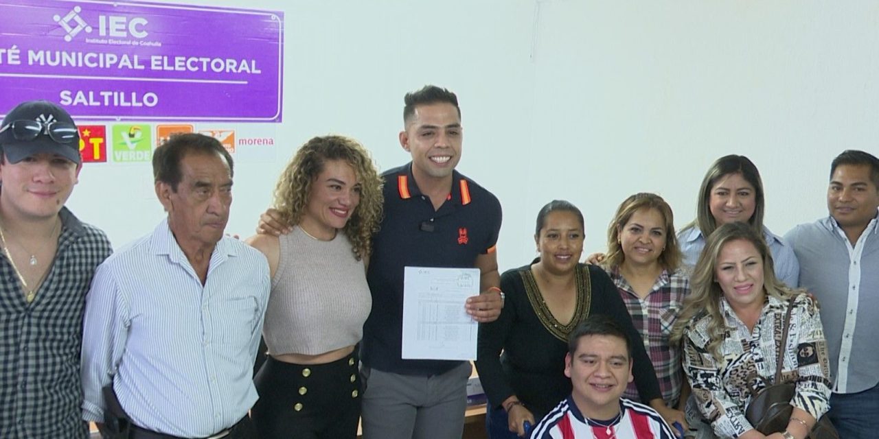 Mitchel Emmanuel Márquez se registra como candidato de Movimiento Ciudadano para la alcaldía de Saltillo
