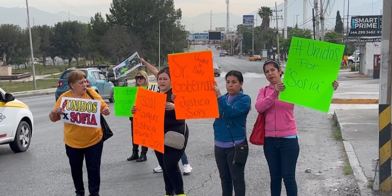 Saltillo: Piden justicia para Sofía, bloquean Paseo de la Reforma