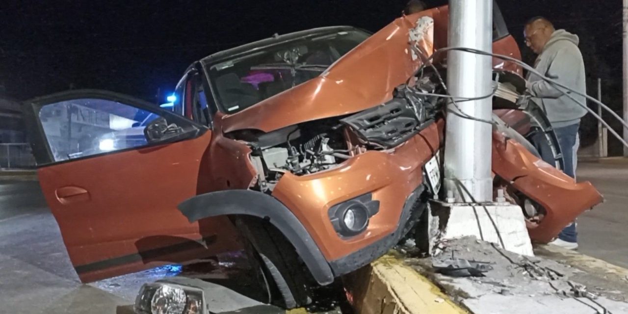 Hombre se rompe la nariz en fuerte choque en Saltillo