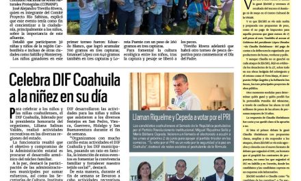 Portada RCG Carbonífera [29 de abril de 2024] Realizan en Sabinas el Primer Torneo de Pesca Infantil; inauguran la liga Carlos ‘Chancho’ López Romania y más…