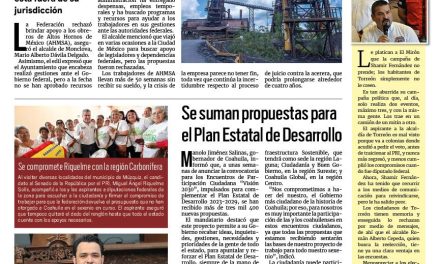 Portada RCG Centro [12 de abril de 2024] Federación rechazó apoyar a obreros; buscan frenar robo ‘hormiga’ a comercios y más…