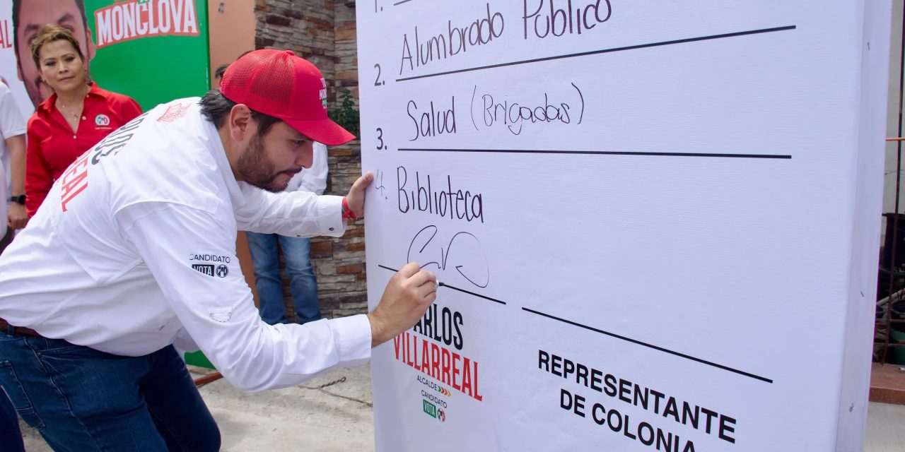Lleva Carlos Villarreal propuestas ciudadanas a Monclova