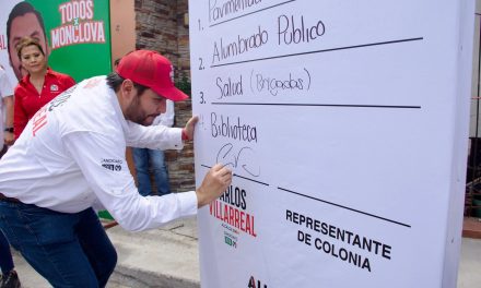 Lleva Carlos Villarreal propuestas ciudadanas a Monclova