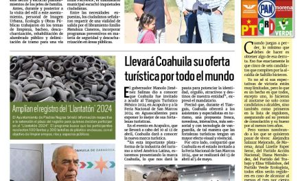 Portada RCG Fronteriza [06 de abril de 2024] Programas Sociales llegan a comunidades de Acuña; va fórmula para el Senado en rescate de los pueblos mágicos y más…