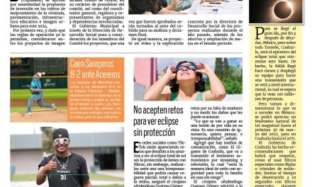 Portada RCG Fronteriza [7 de abril de 2024] Aprueban presupuesto de obras públicas en Acuña; Mantienen acciones preventivas a favor de la salud de las mujeres y más…
