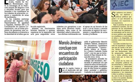 Portada RCG Fronteriza [18 de abril de 2024] Da atención Registro Civil con jornada de corrección de actas; cierran convocatoria para Cabildo Infantil y más…
