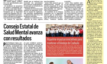 Portada RCG Media [21 de abril de 2024] Javier Díaz garantiza una ciudad segura y ordenada para las mujeres; Impulsa alcalde una policía de proximidad y más…